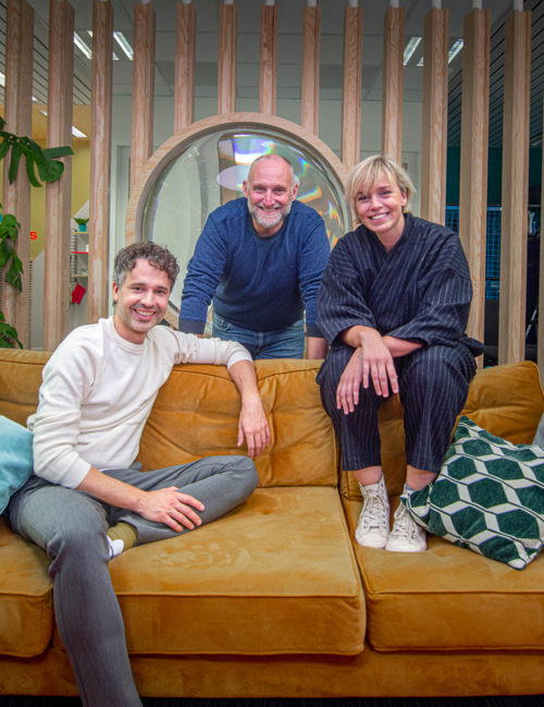 Thomas Vanderveken, Jan Van Looveren en Britt Van Marsenille