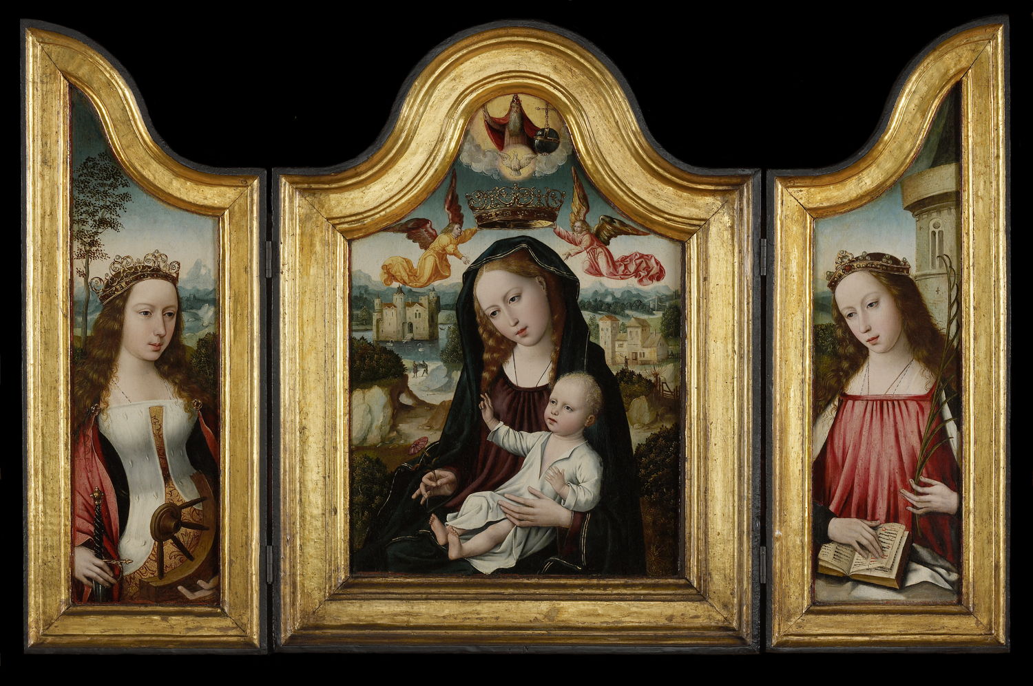 Heilige Maagd met Kind met HH. Catharina en Barbara (c): Museum Mayer van den Bergh, Antwerpen