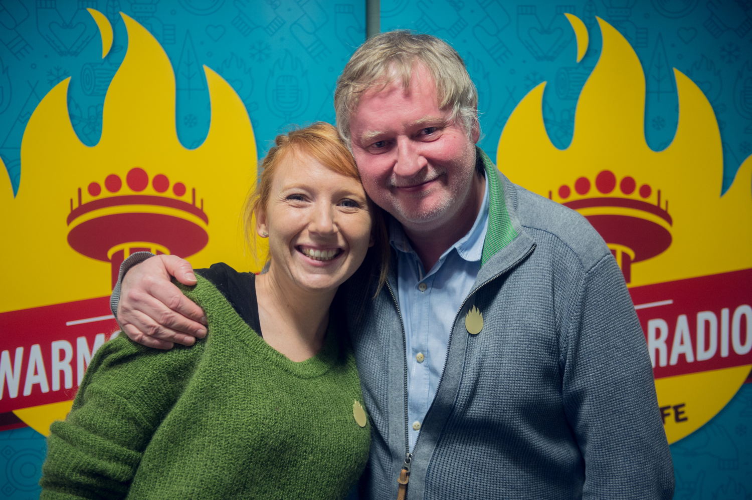 Linde Merckpoel (Studio Brussel) & Peter Verhulst (Radio 2) - (c) VRT/Jokko