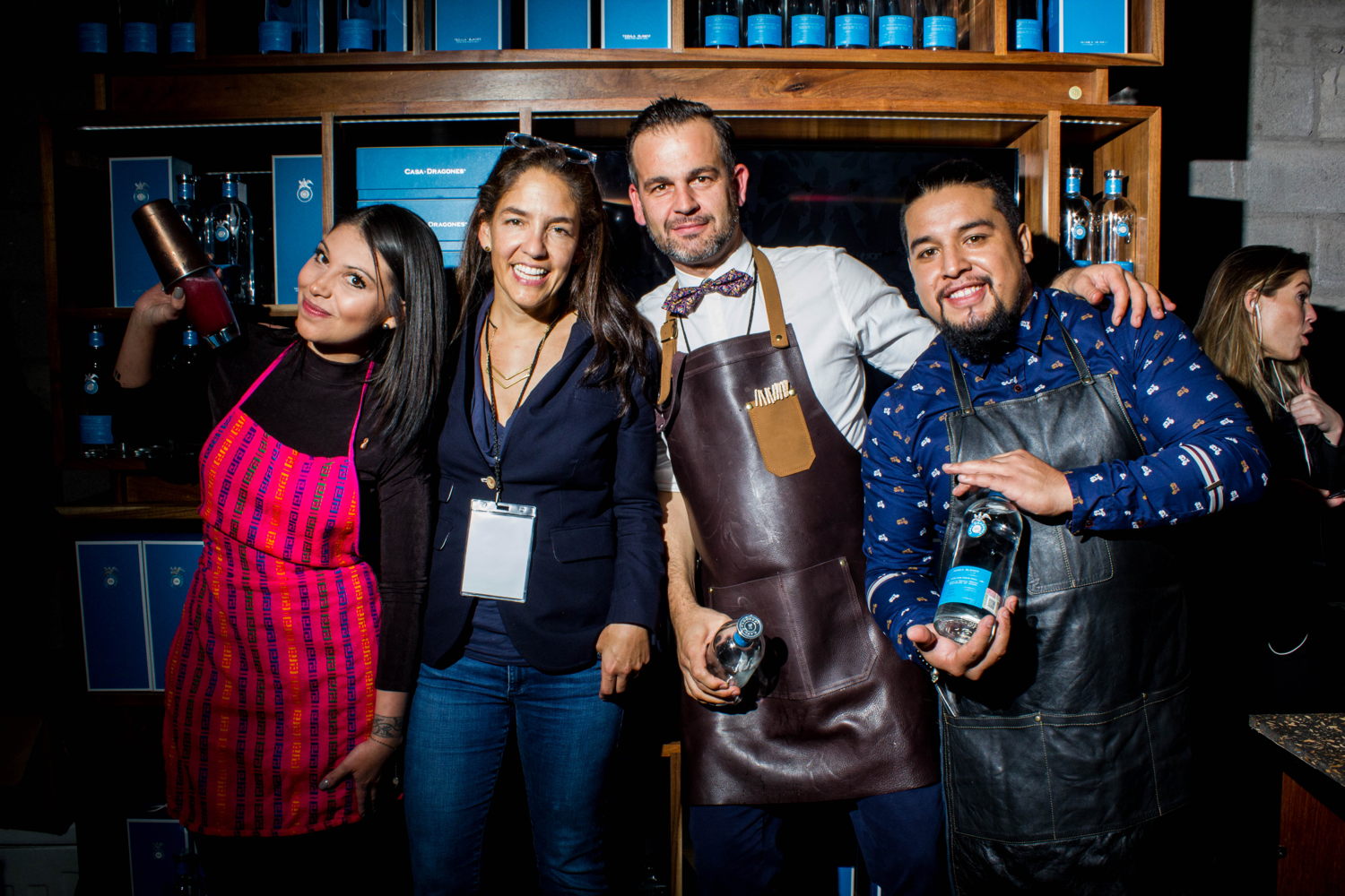 Lina Monge, Bertha González, Zoltan Nagy e Isaac Martínez