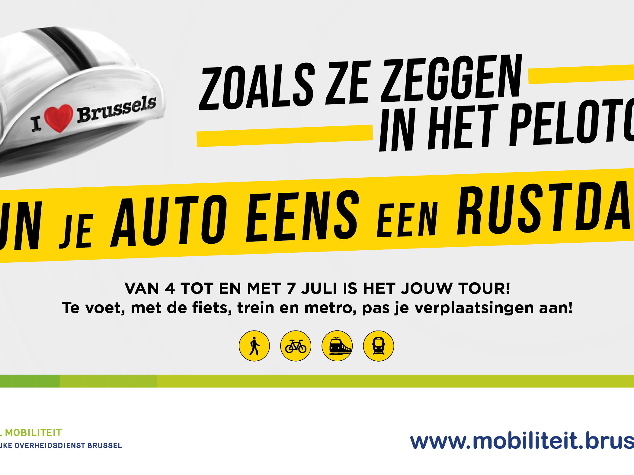 VO Citizen op kop van de campagne van de Tour de France voor Brussel Mobiliteit