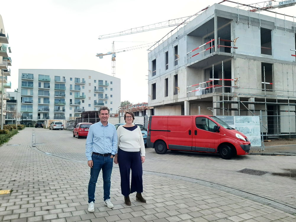 Christophe Stockman voorzitter van Dijledal en schepen Lies Corneillie 