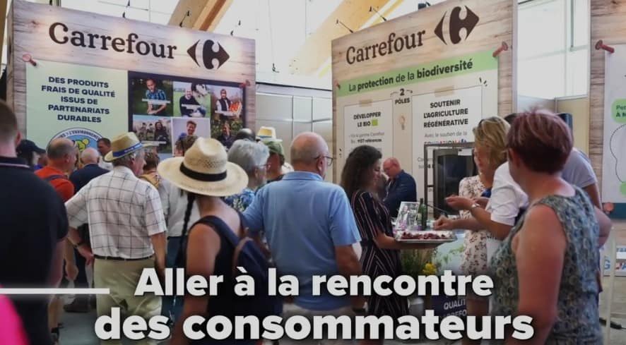 Carrefour x Libramont - stand à la rencontre des consommateurs