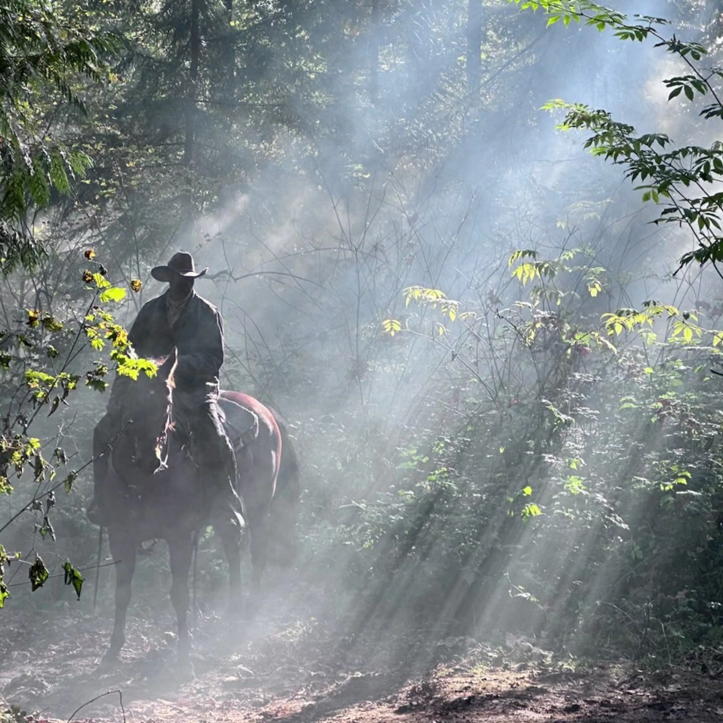 Nico Lafond on set of Fire Country