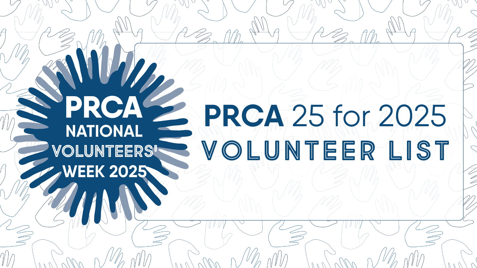 PRCA celebrates industry volunteers with ‘25 for 2025’ recognition