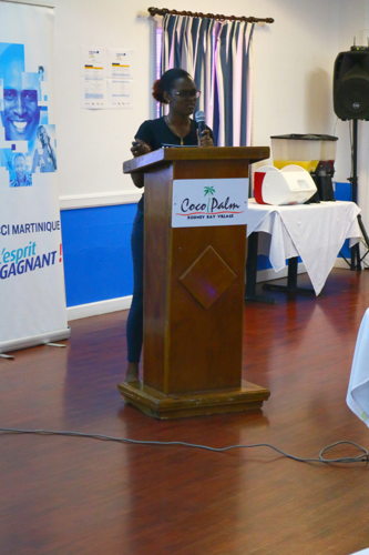 Participant with mentors of the TEECA Caribbean Youth Entrepreneurship Challenge