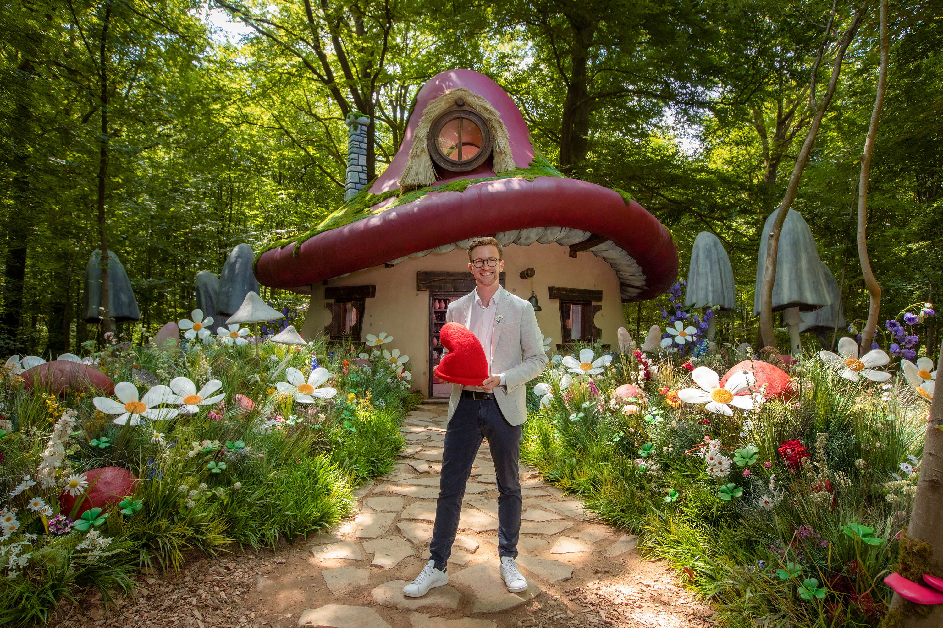 Een dag in het leven van een smurf in de Belgische toverbossen