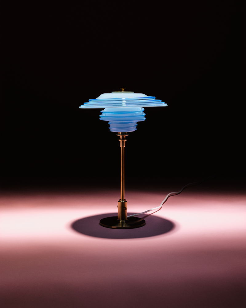 Milky Blue Table Lamp - starting bid $720