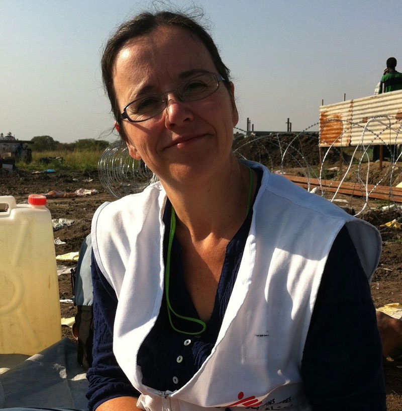 Anna Cilliers, a South African nurse. Here she's in South Sudan in June 2013 for a vaccination campaign to reduce the spread of seasonal meningitis. Anna Cilliers, a South African nurse. Here she's in South Sudan in June 2013 for a vaccination campaign to reduce the spread of seasonal meningitis.