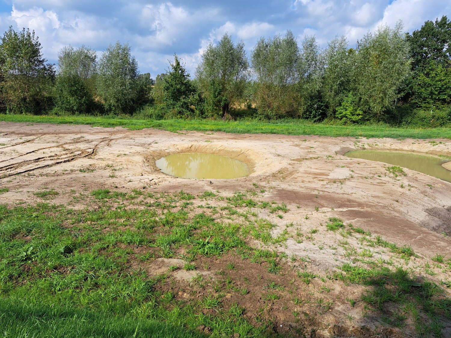 Nieuwe poelen kunnen het opgevangen water bufferen en laten infiltreren in de bodem © VLM