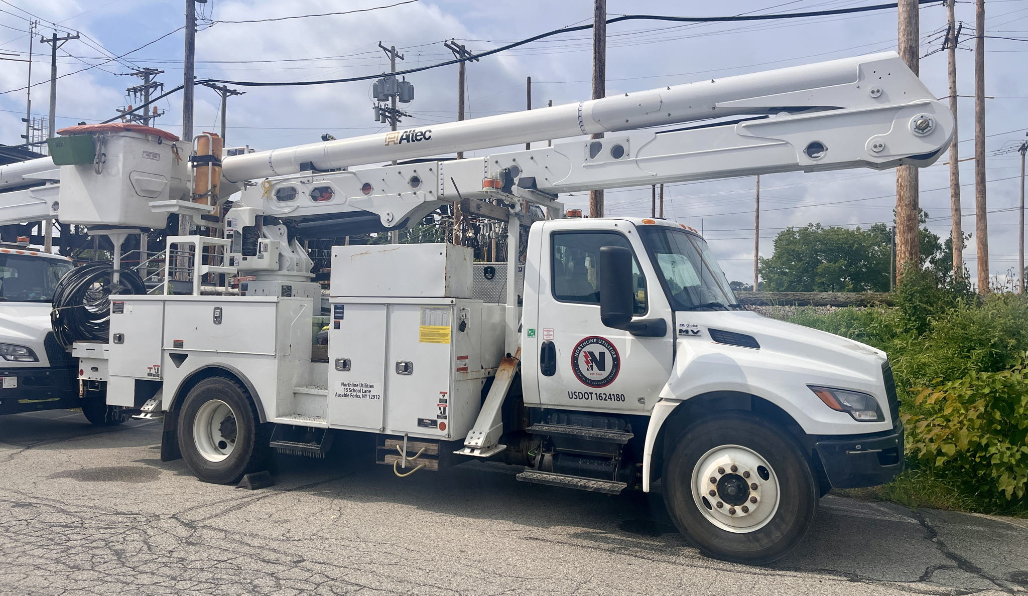 Mutual assistance personnel from Northline Compass in New York arrived in Pittsburgh on Sept. 4 to help restoration efforts after a storm knocked out power to more than 60,000 DLC customers. Mutual assistance personnel from Northline Compass in New York arrived in Pittsburgh on Sept. 4 to help restoration efforts after a storm knocked out power to more than 60,000 DLC customers.