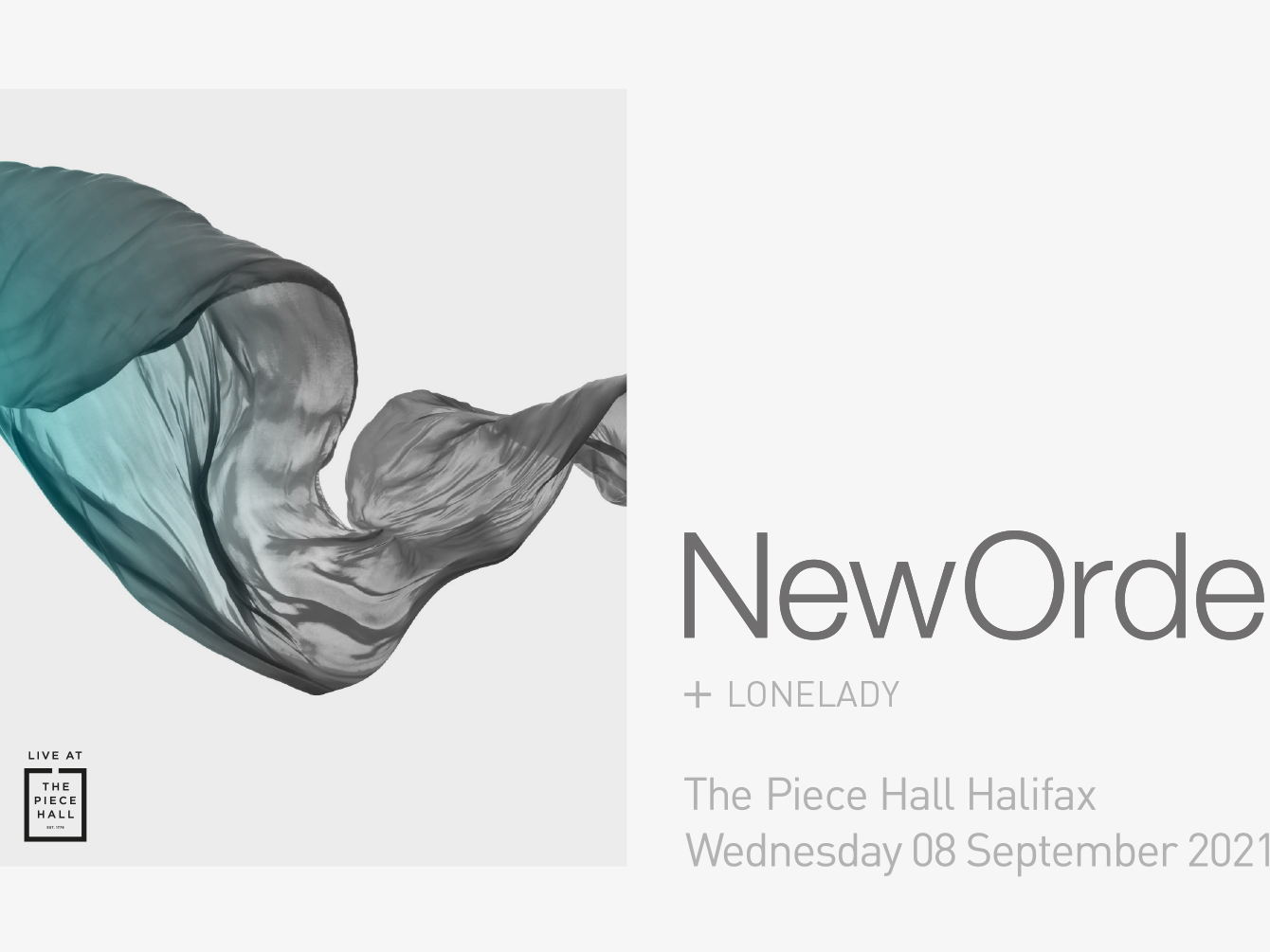 NEW ORDER PLAY HUGE OUTDOOR SHOW AT THE PIECE HALL SEPTEMBER 8TH