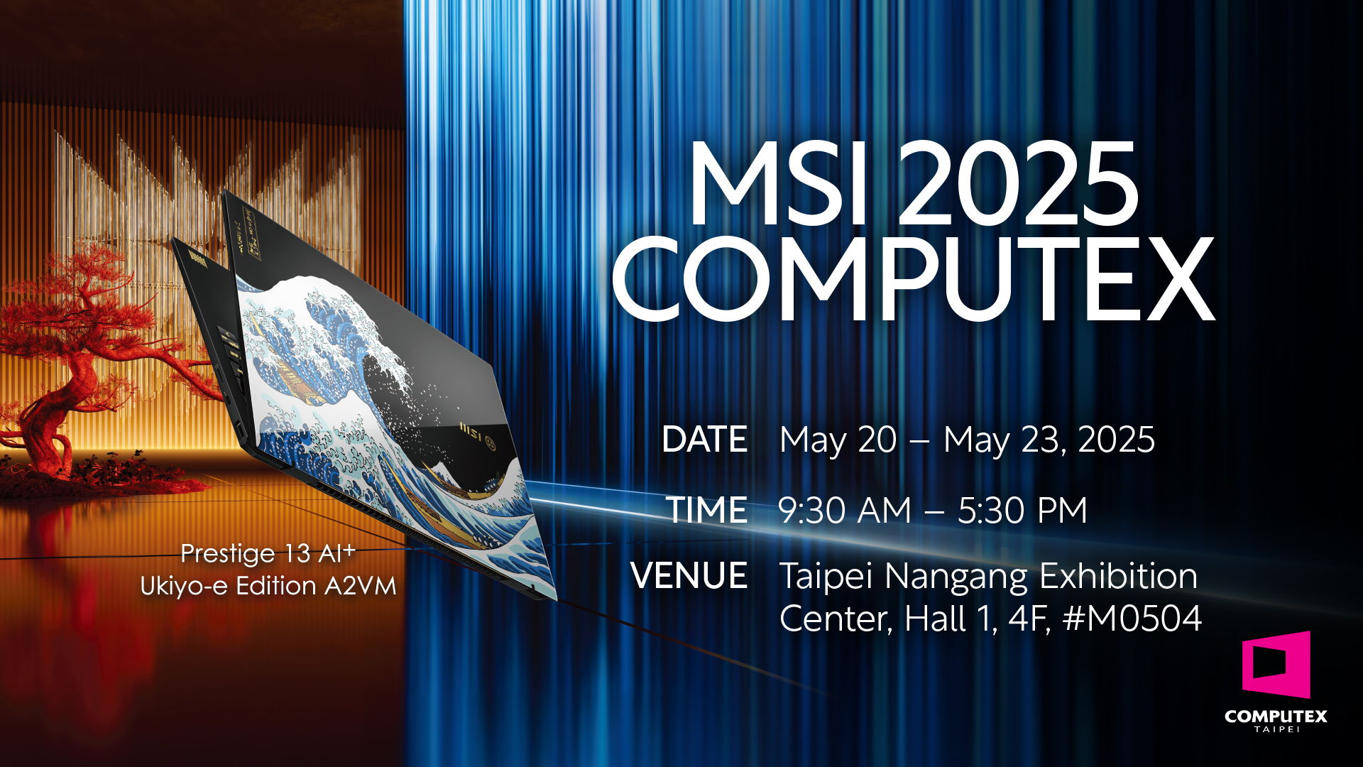 MSI präsentiert Prestige 13 AI+ Ukiyo-e Edition und gibt Ausblick auf nächste Prozessorgeneration