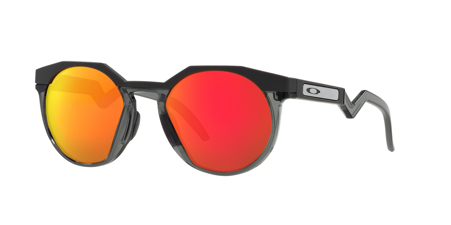 OAKLEY HSTN MATTE CARBON/GREY SMOKE WITH PRIZM RUBY