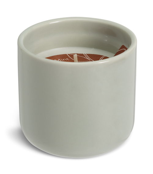 Habitat Small Candle Fig Leaf - Saffron, £5