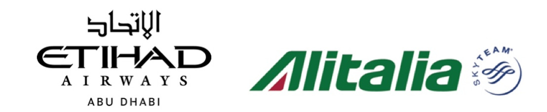 Etihad Airways en Alitalia breiden codeshare-overeenkomst uit