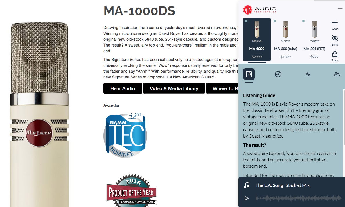 “Ultimately ATK is designed to empower and educate the listener by putting unbiased, standardized instrument and vocal recordings at their fingertips for them to compare on whatever microphones they’re curious about." - Alex Oana, ATK Founder