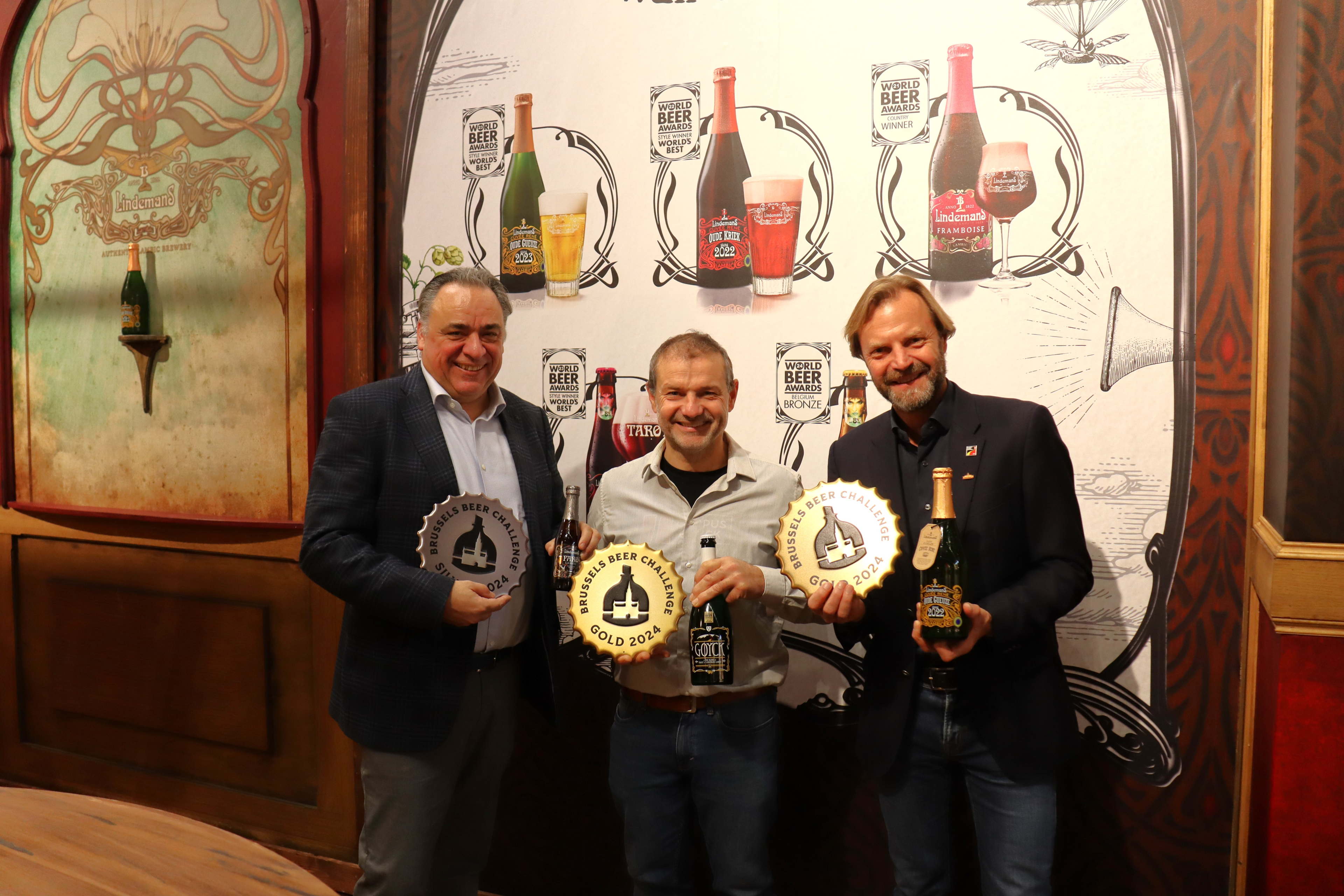 Double Gold and Silver Awards for Lindemans Brewery at Brussels Beer Challenge 2024
