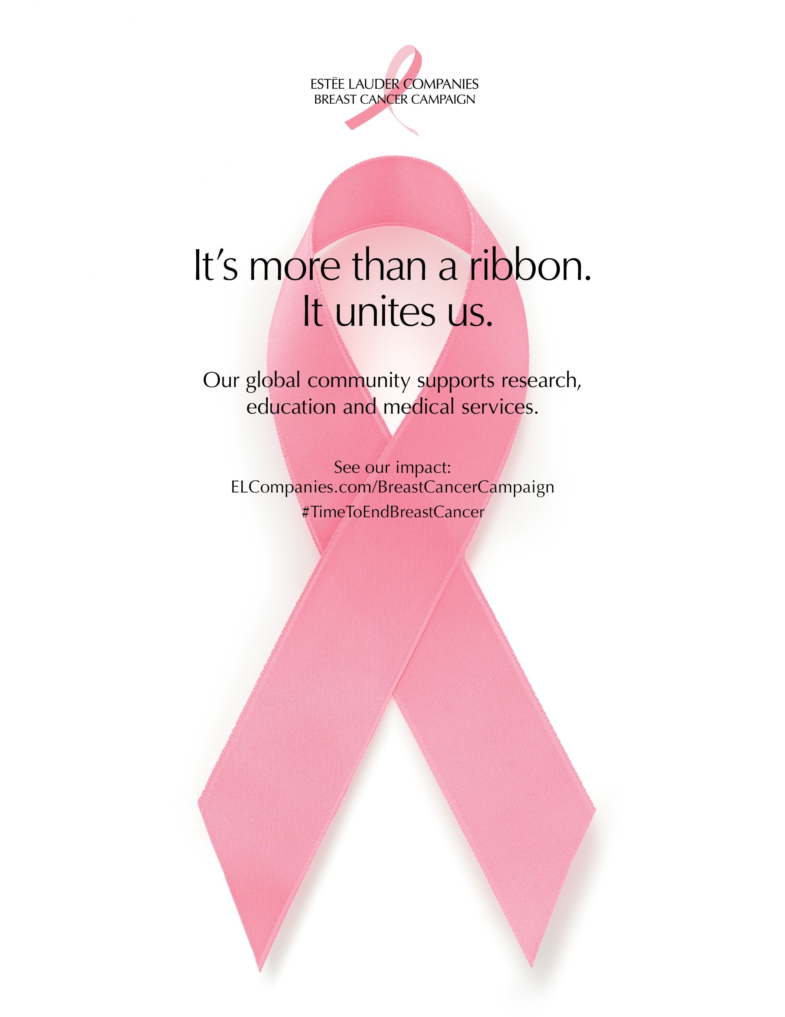 It's more than a ribbon. It unites us - The Estée Lauder Companies Breast Cancer Campaign 2020