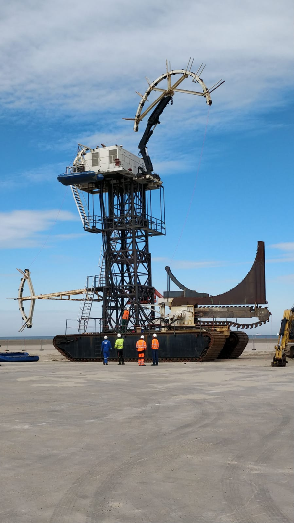 Cable from the largest wind farm lands in Zeebrugge