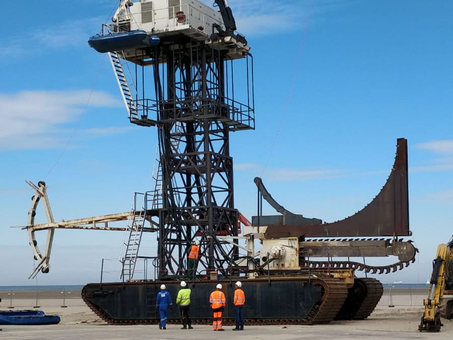 Cable from the largest wind farm lands in Zeebrugge