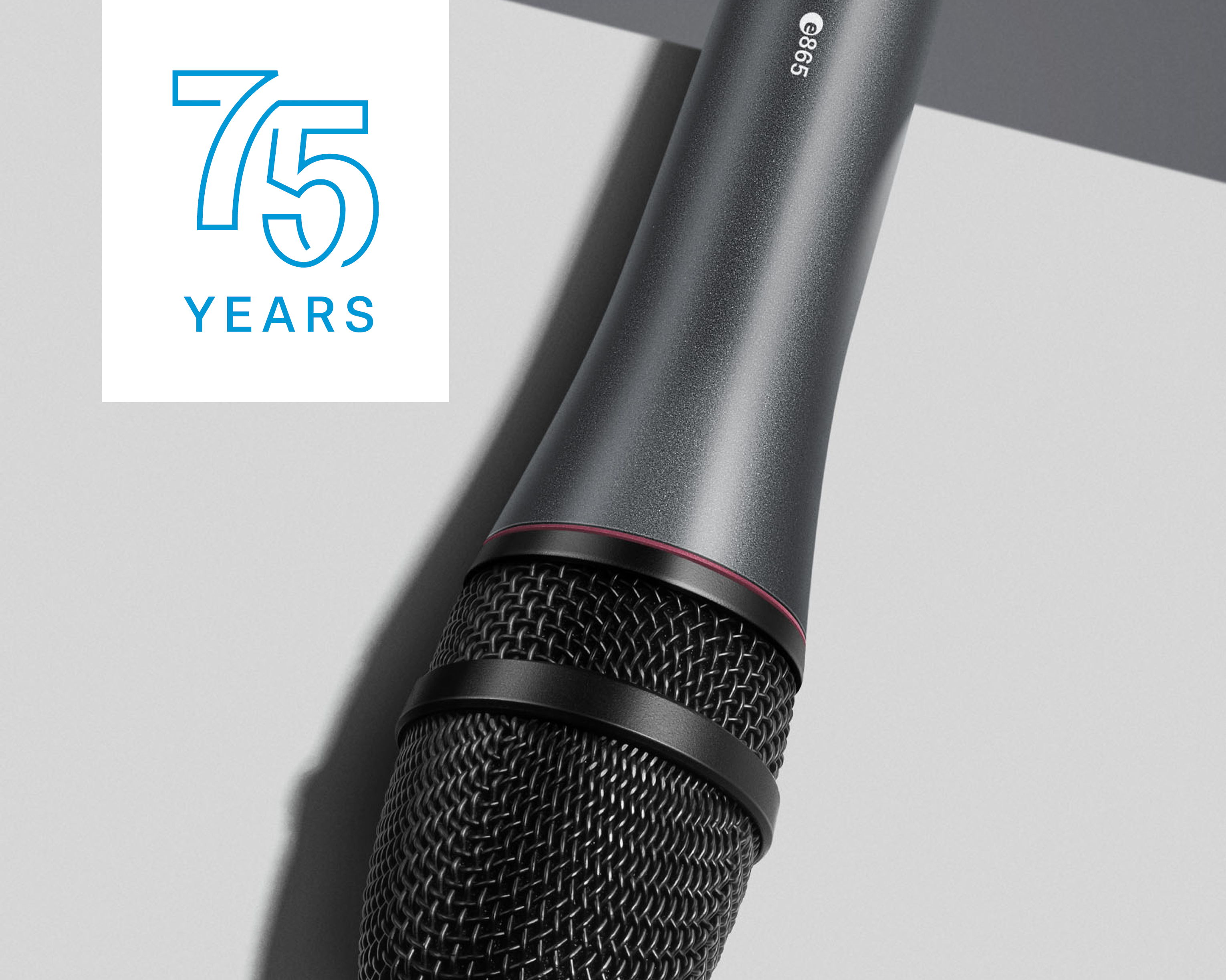 The super-cardioid e 865 condenser microphone is an ideal choice for speech and vocals