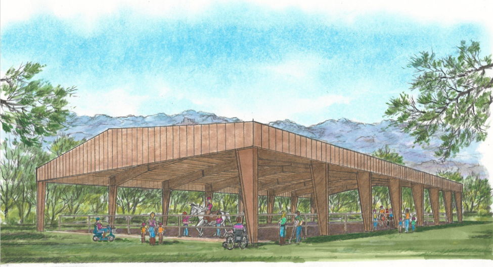 Artist rendering of new covered arena