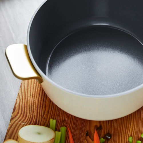 GreenPan™ Stanley Tucci™ Ceramic Nonstick 26cm/6.5L Dutch Oven, Carrara White - €299