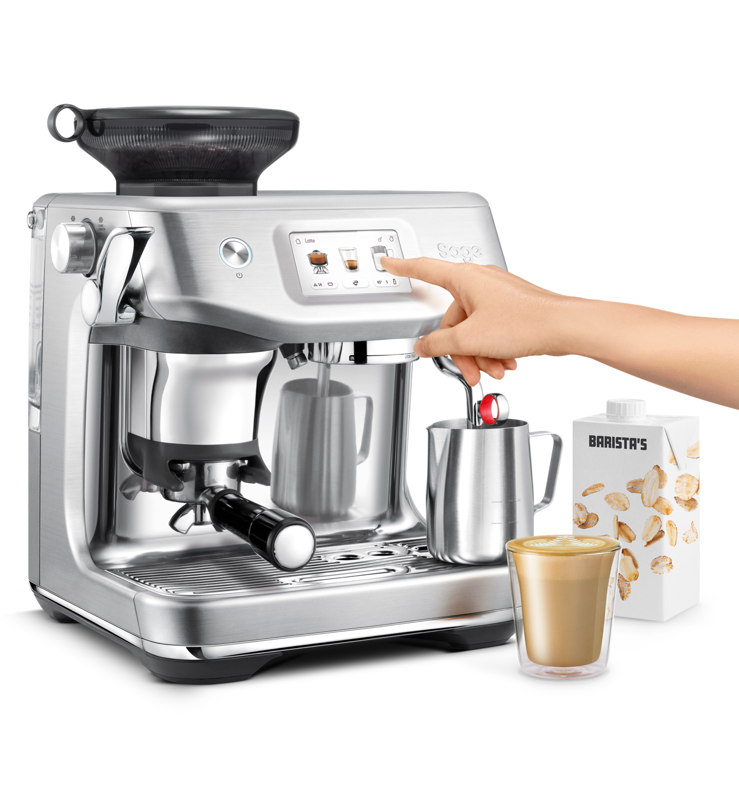 Sage Appliances®_The Barista Touch™ Impress - with cold extraction_Brushed Stainless Steel_1399.99EUR
