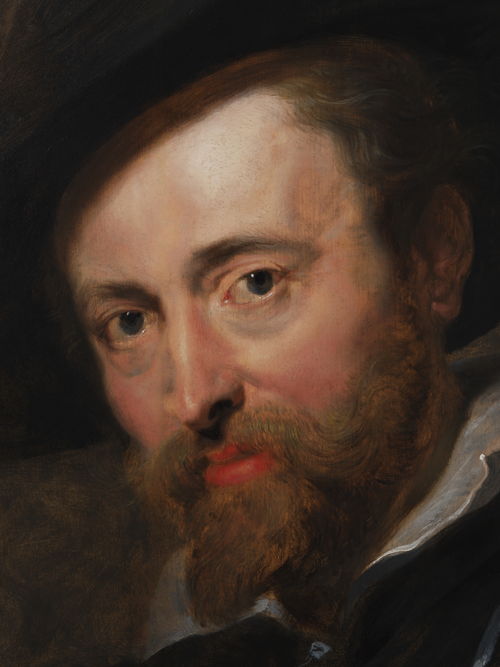 13_Peter Paul Rubens, Zelfportret, Rubenshuis Antwerpen, detail van zijn gezicht, opname 12 april 2018 na restauratie KIK-IRPA, foto KIK-IRPA Brussel
