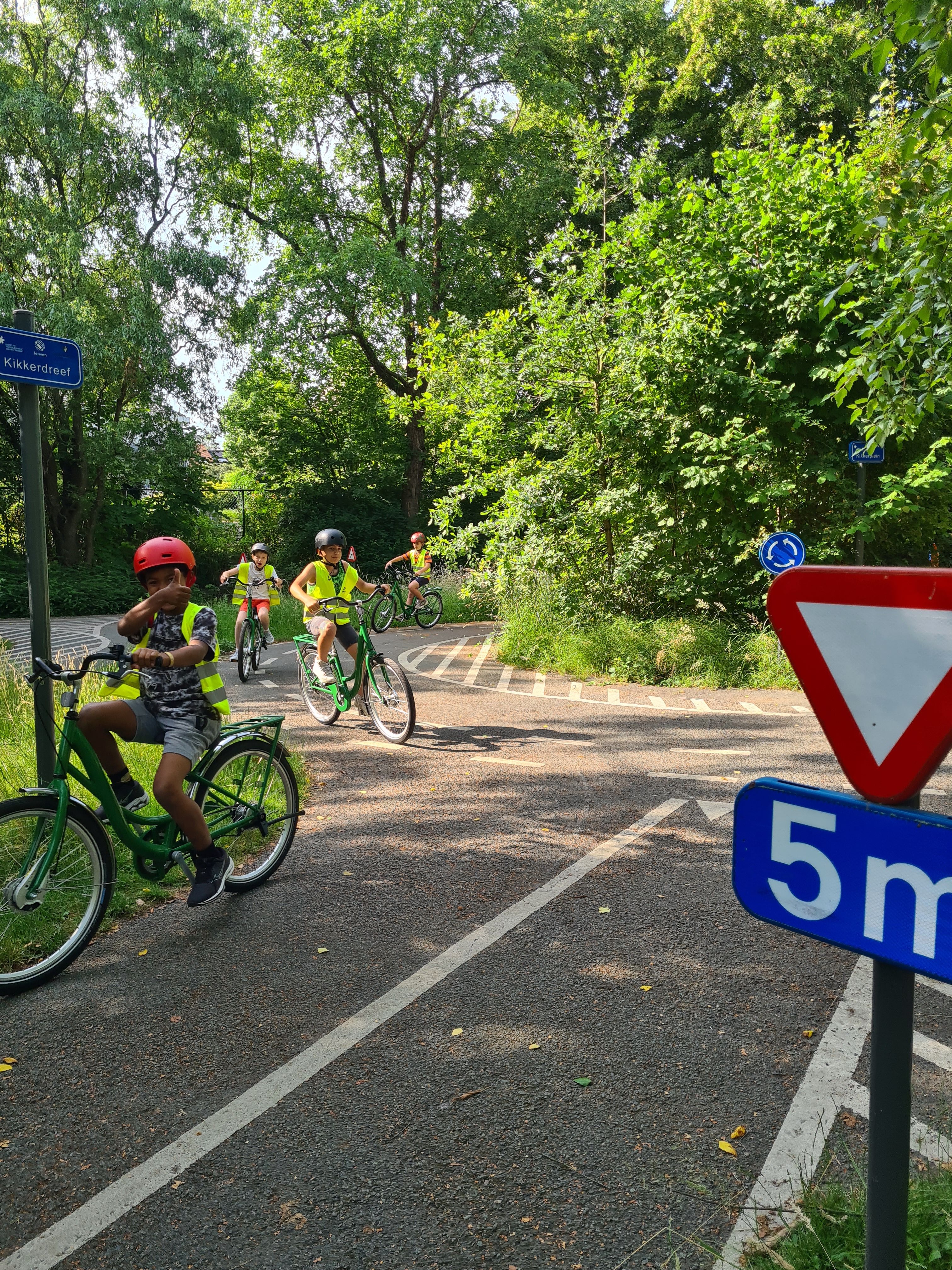 Scholen maken gebruik van het verkeerspark in domein Kessel-Lo.