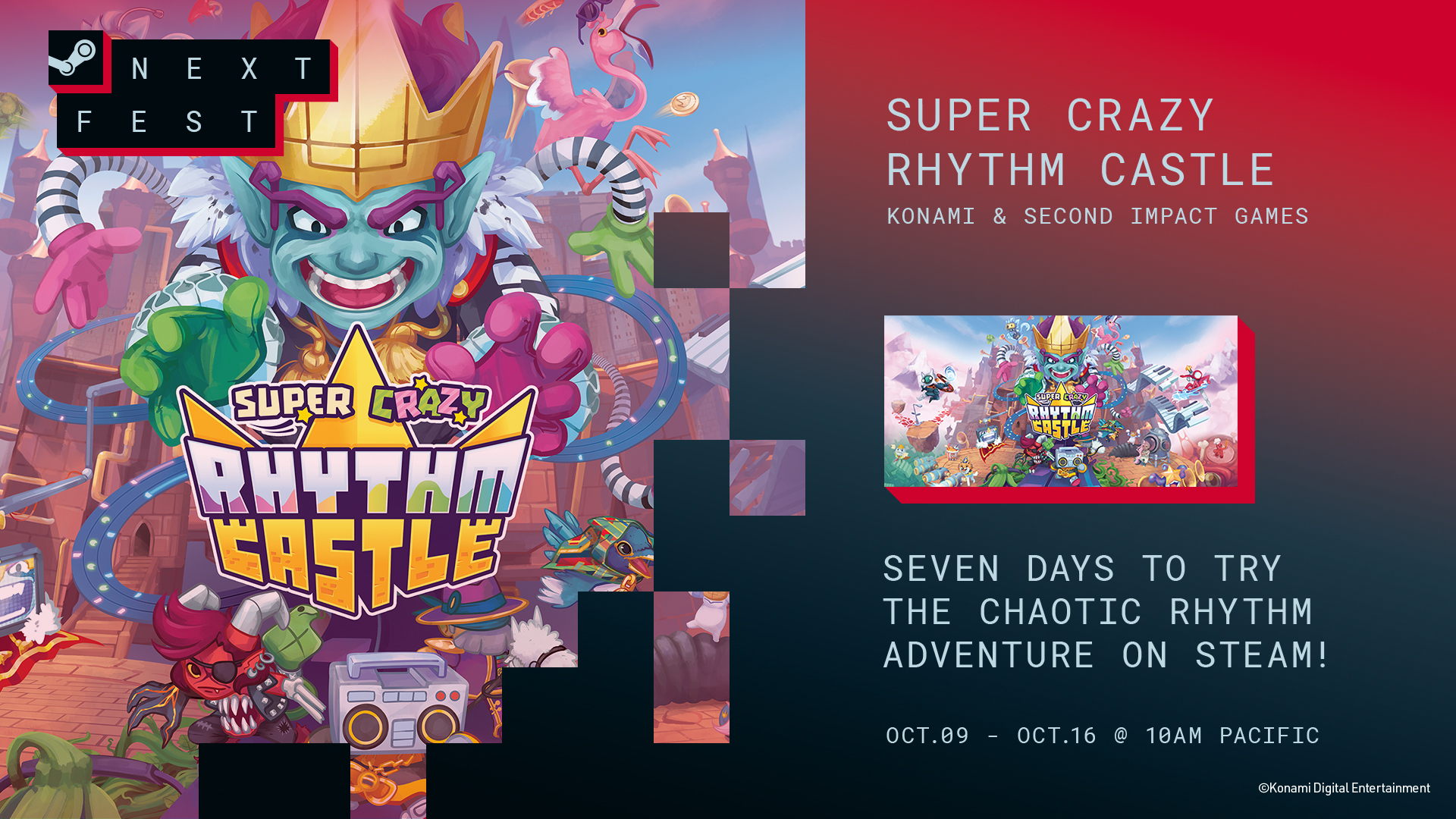 La démo de Super Crazy Rhythm Castle ambiance le Steam Néo Fest dès aujourd’hui !