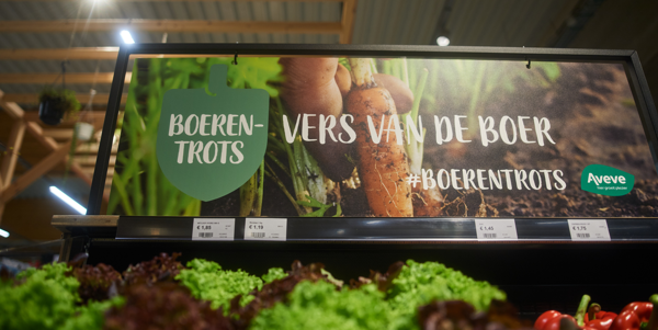 Boeren achter uitgebreid versaanbod krijgen met #Boerentrots gezicht in Aveve-winkels
