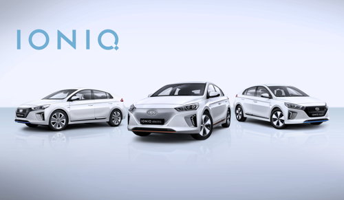IONIQ
left to right Hybrid - Electric - Plug-In