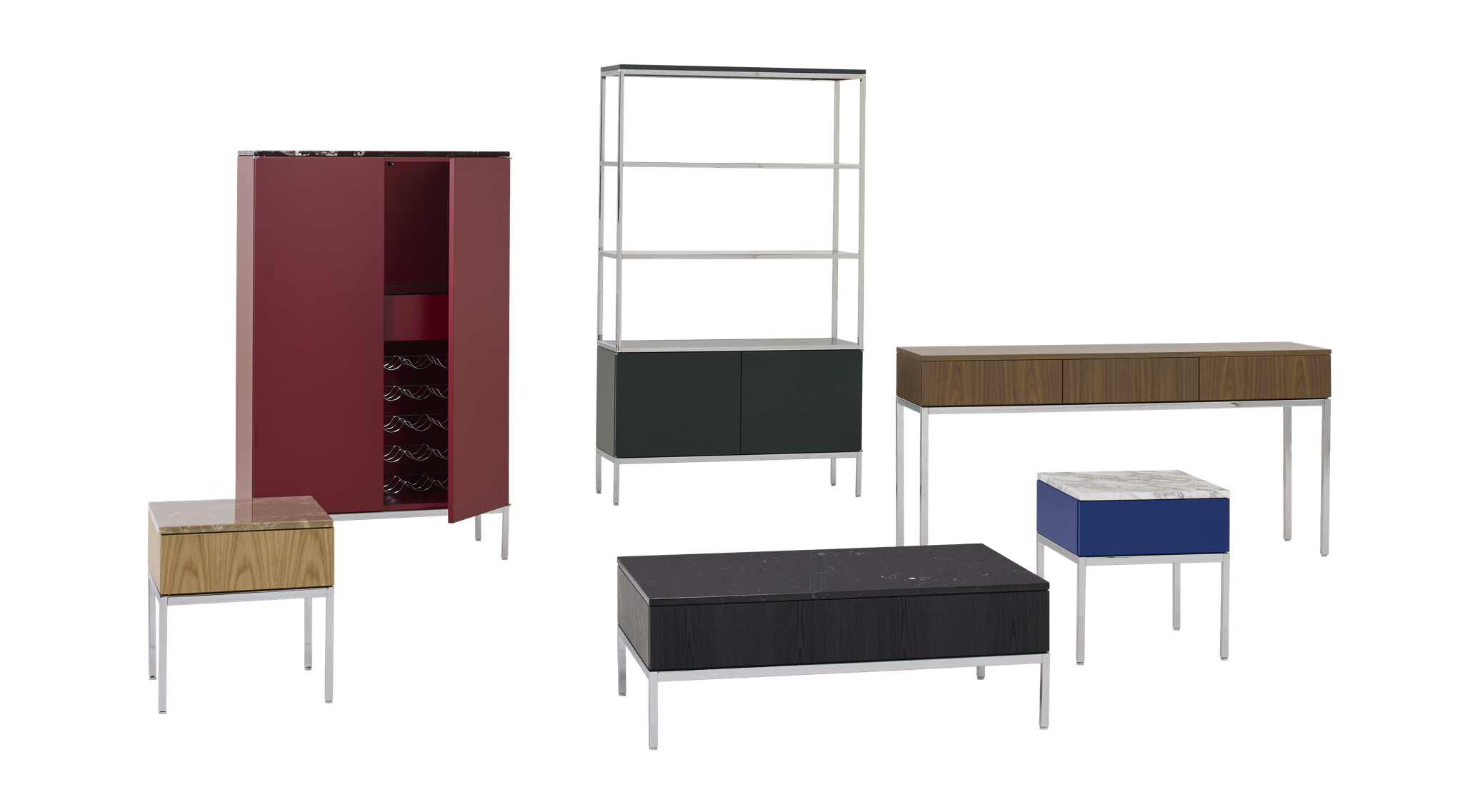 Knoll Chermeyeff Storage Collection. Image courtesy of Knoll. Knoll Chermeyeff Storage Collection. Image courtesy of Knoll.