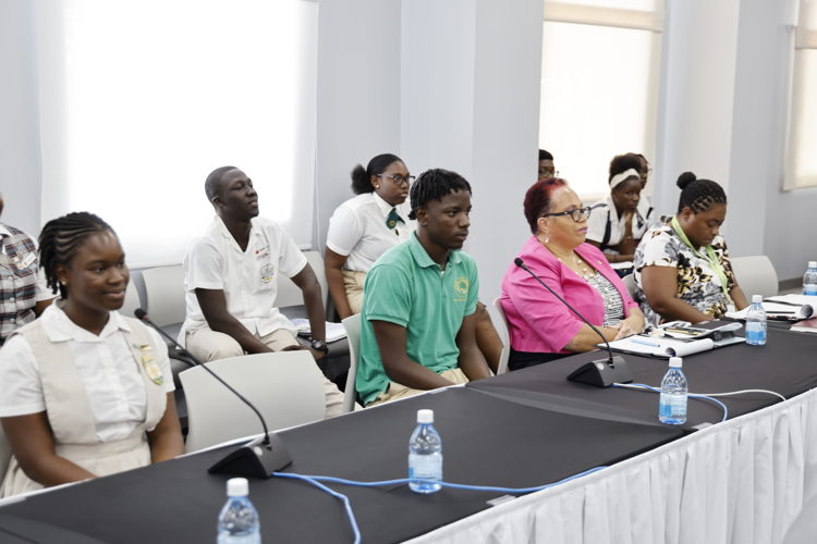 Students speak at the Eighth  OECS Council of Ministers: Education 