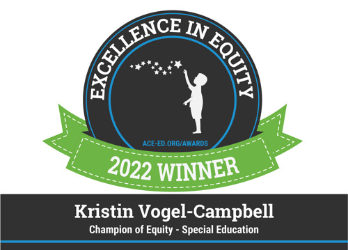 Kristin Vogel-Campbell of San Mateo Foster City School District is Recognized with National Award for Excellence from The American Consortium for Equity in Education
