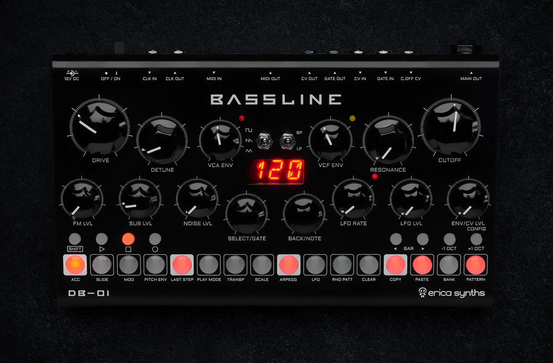 Erica Synths Opens Orders for Bassline DB-01 Synthesizer
