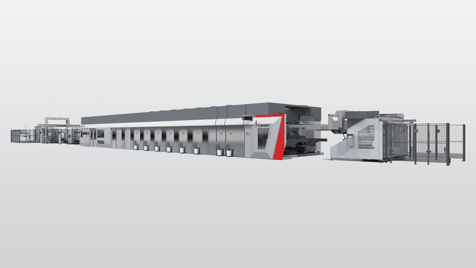 With its uniquely high productivity and production quality, the intuitively operated MASTERLINE DRO is the new flagship of the BOBST machines in the flexo printing and rotary die cutting product line for high-quality internal and external printing in a single pass.