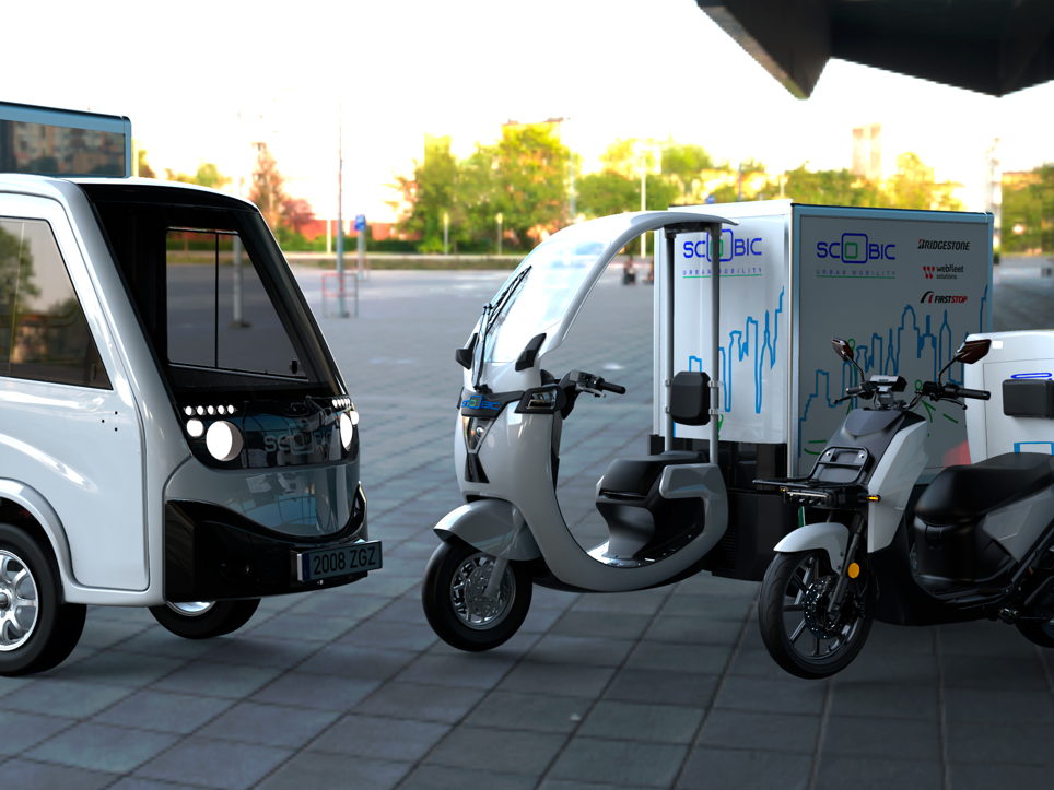 Bridgestone collabore avec Scoobic pour fournir des pneus premium, assurer des services d'entretien et de télématique à ses véhicules électriques et contribuer à optimiser la logistique du dernier kilomètre