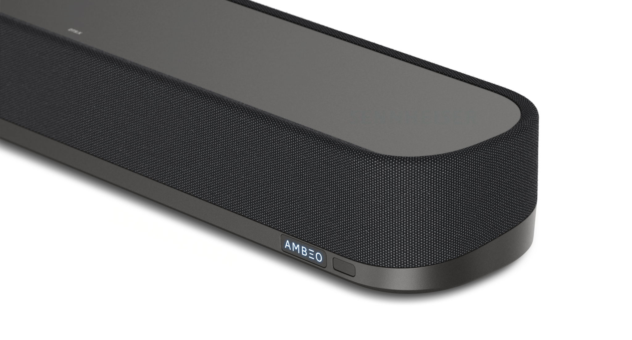 closeup of the AMBEO Soundbar Mini closeup of the AMBEO Soundbar Mini