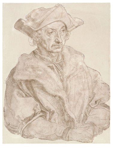 Op zoek naar Utopia © Albrecht Dürer, Portret van een humanist (Sebastian Brant?), 1520/1521 (?). Berlijn, Staatliche Museen zu Berlin, Kupferstichkabinett.