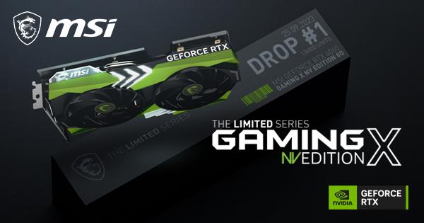 Die MSI Nvidia GeForce RTX™ GAMING X 8G NV EDITION ist der erste Drop der „LIMITED SERIE“