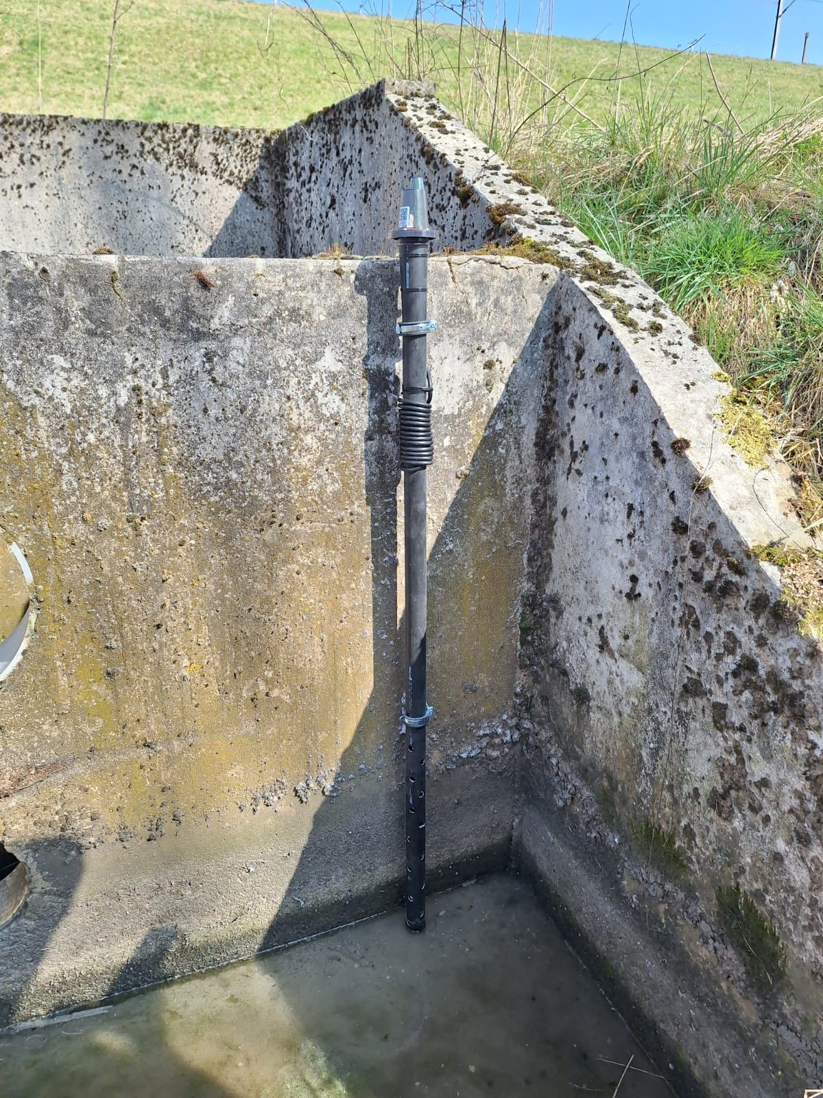 De sensor in Walshoutem (Landen). De sensor in Walshoutem (Landen).