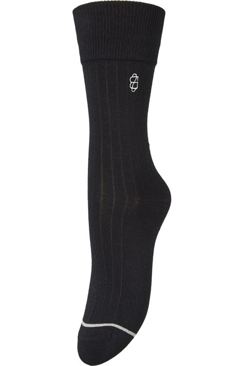 Juttu_FW23_Becksöndergaard_Sock BEC Logo Cotta Sock black_JUTTU_€11 Juttu_FW23_Becksöndergaard_Sock BEC Logo Cotta Sock black_JUTTU_€11