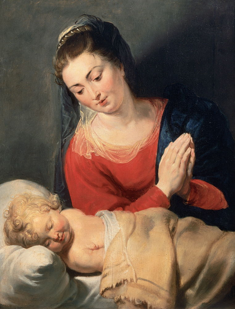 Maria in aanbidding voor het slapende Jezuskind, Peter Paul Rubens, Snijders_Rockoxhuis
(c) KBC, Antwerpen, Snijders&Rockoxhuis