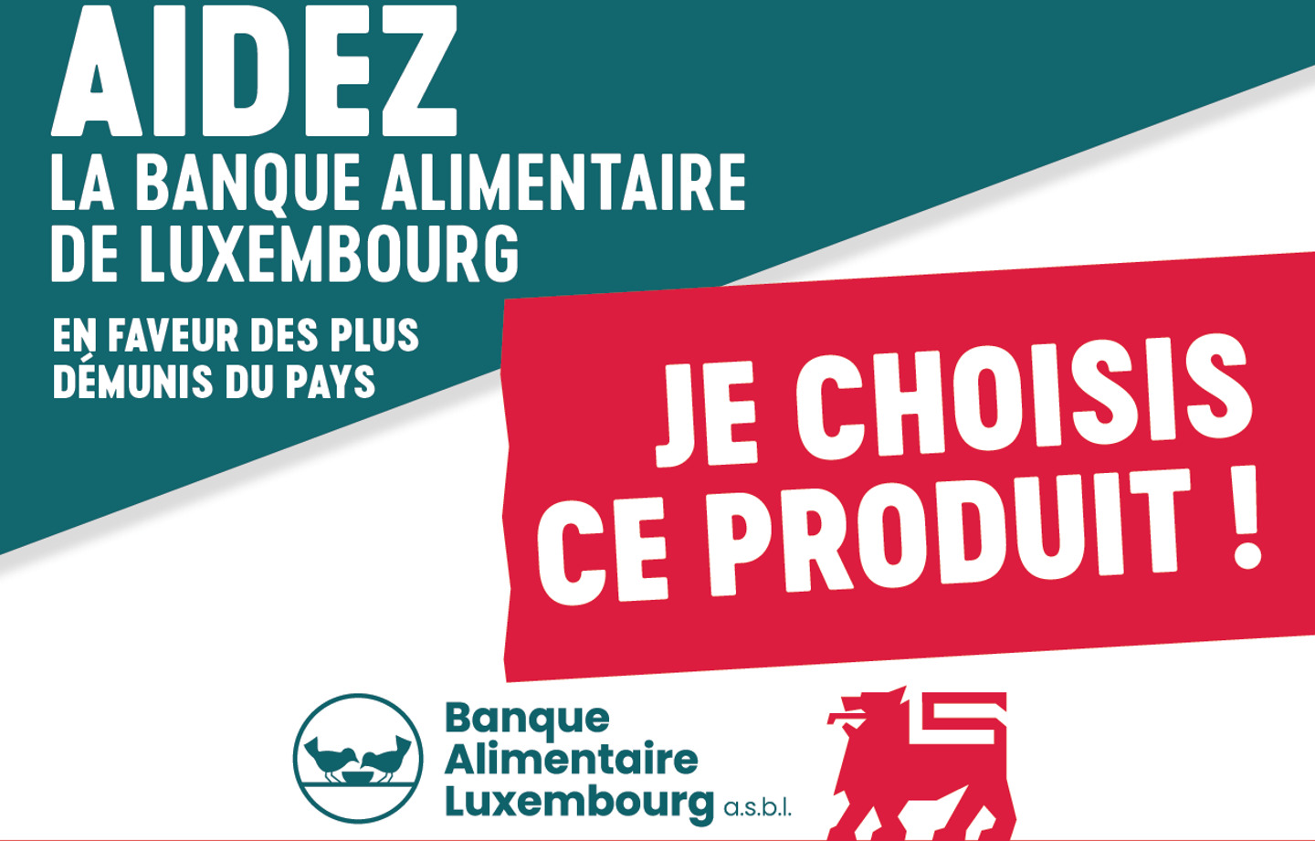 Delhaize Junglinster apporte son aide à l’association Banque Alimentaire de Luxembourg en faveur des plus démunis