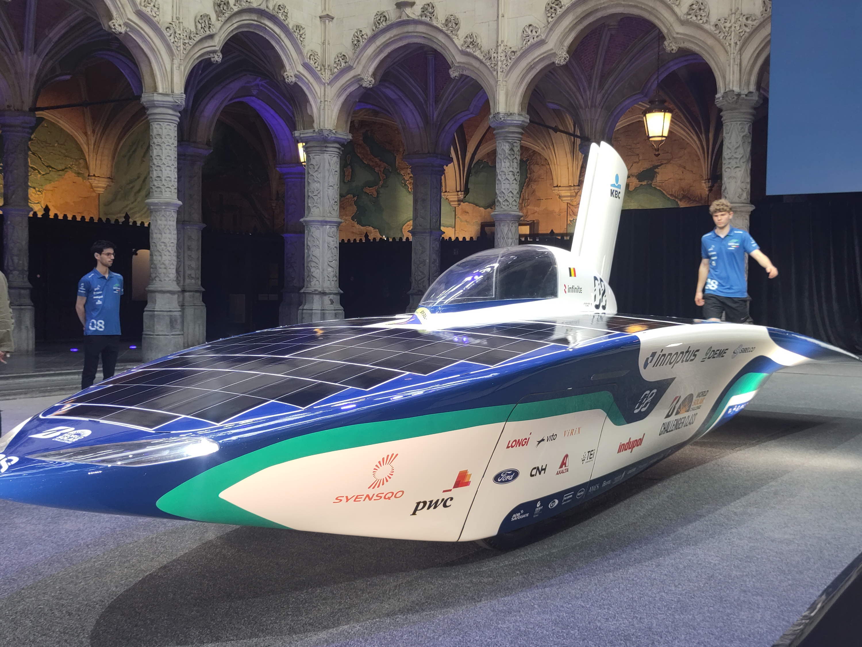 Belgian solar car slips to third in World Championships Race
