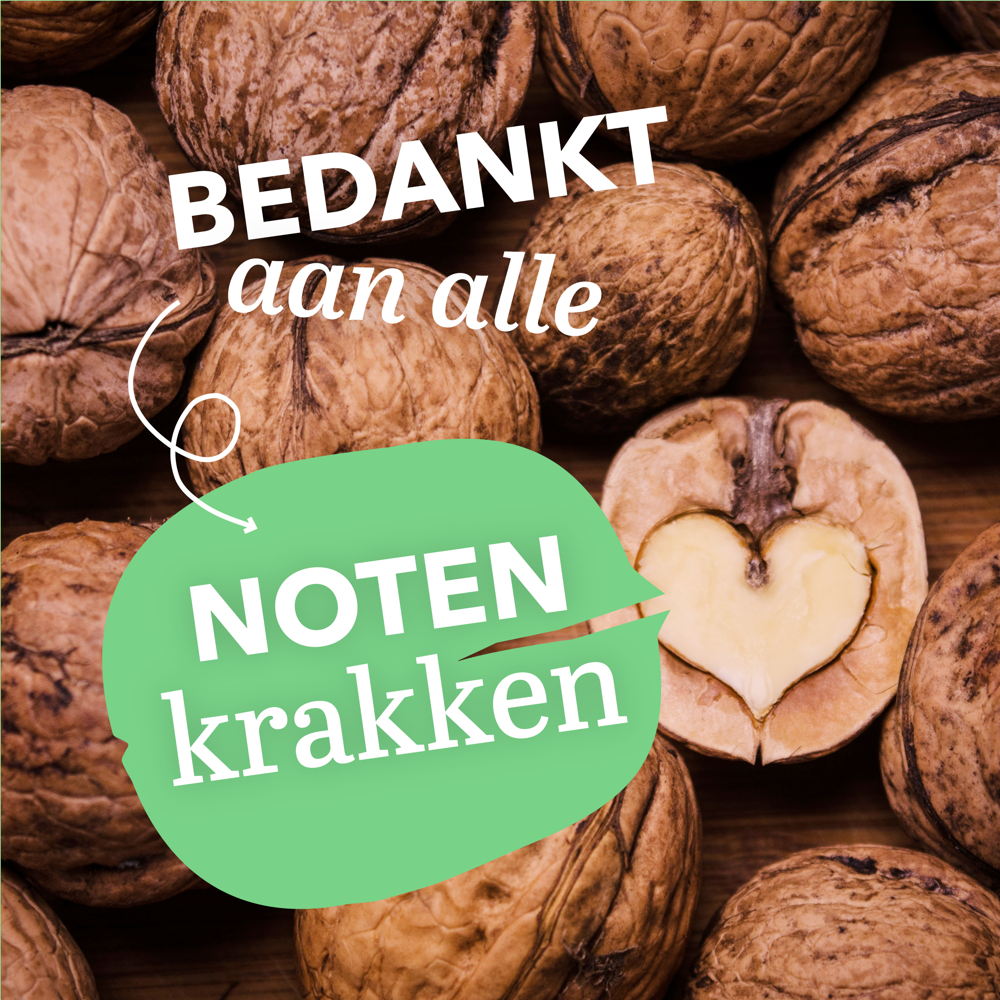 Bedankt aan alle notenkrakken