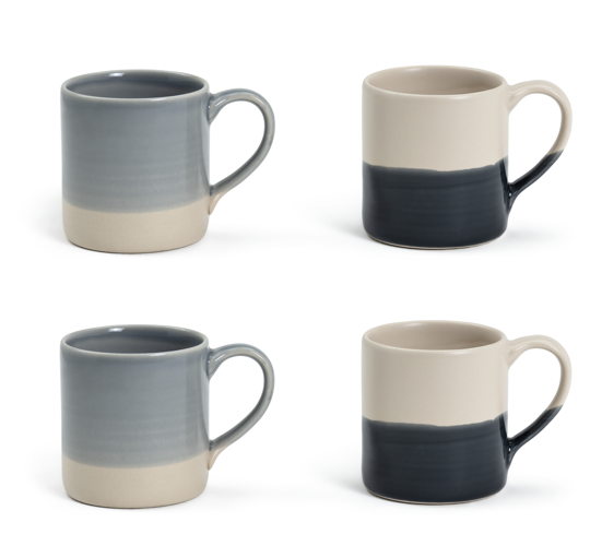 Habitat Artisan Set of 4 Mugs - Blue, £16